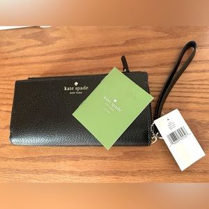 kate spade layton grand street leather zip wallet
